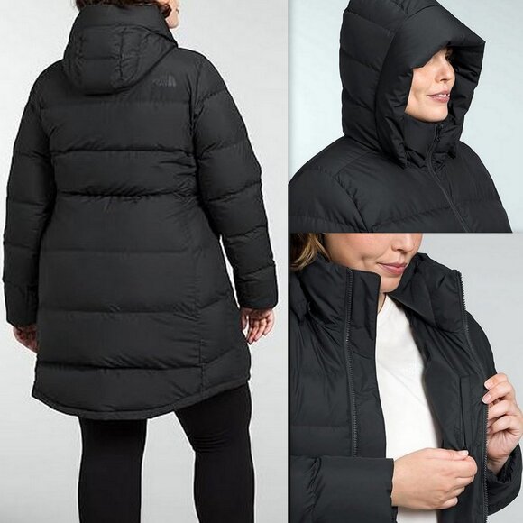 The North Face Women Metropolis Parka 550 Down Insulated Plus Size 1X, TNF Black - Picture 16 of 16